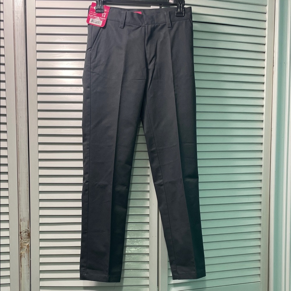Pinc Premium Black Girls Dress Pants - Slim Tailored Fit